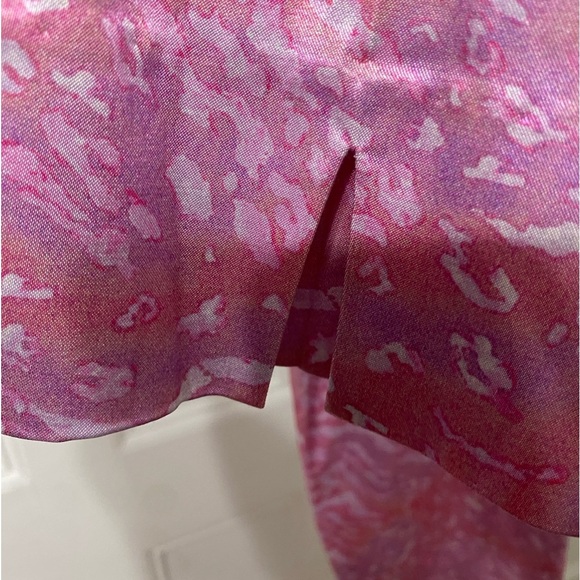 NWOT LEGGIADRO PRINT VISCOSE COTTON CAPRI IN PINK ZEBRA - Picture 3 of 10